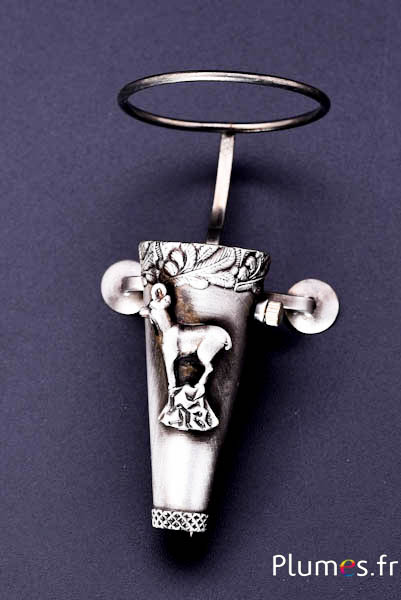 Spelden met schroefbevestiging - lengte 8 cm, Ø 2 cm - zilvergrijs